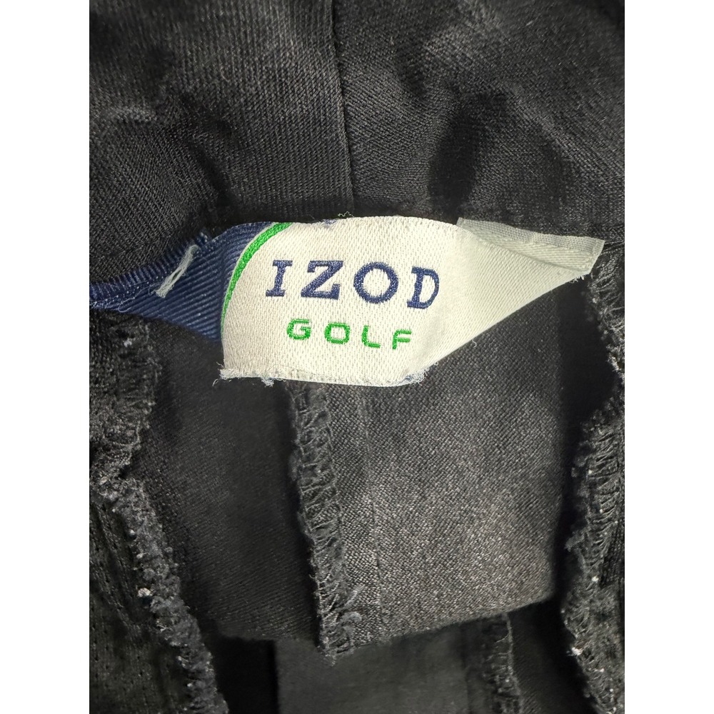 IZOD Golf Shorts Womens 14 Black Stretch Zipper Pockets Flat Front Activewear - Picture 3 of 8